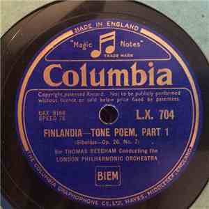 The London Philharmonic Orchestra, Sir Thomas Beecham, Jean Sibelius - Finlandia - Tone Poem flac album