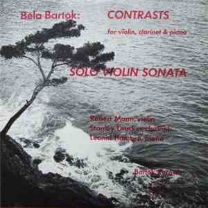 Béla Bartók - Contrasts & Solo Violin Sonata flac album