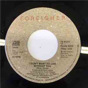 Foreigner - I Don't Want To Live Without You flac album