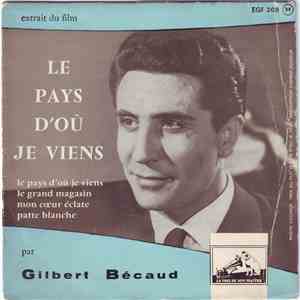 Gilbert Bécaud - Le Pays D'où Je Viens - Extrait Du Film flac album