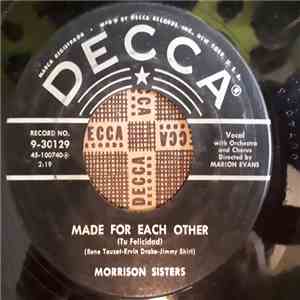 Morrison Sisters - Made For Each Other flac album