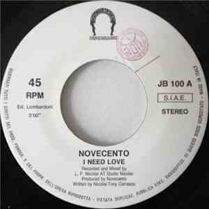 Novecento / Tony Carrasco - I Need Love / N.R.G. (Part 1 & 2) flac album