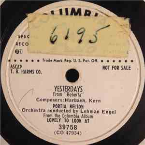 Portia Nelson / Joan Roberts And Stephen Douglass - Yesterdays / Lovely To Look At flac album