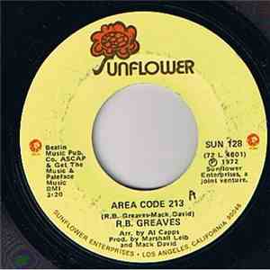R.B. Greaves - Area Code 213 / Margie, Who's Watching The Baby flac album