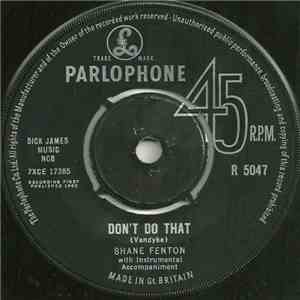 Shane Fenton - Don't Do That flac album