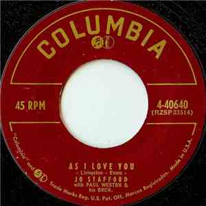 Jo Stafford - As I Love You flac album