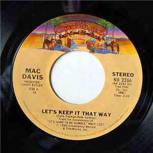 Mac Davis - Let's Keep It That Way flac album