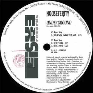 Pride Is Proud Presents Houseterity - Underground flac album