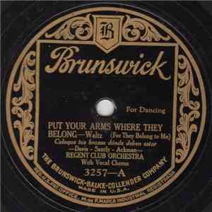 Regent Club Orchestra - Put Your Arms Where They Belong / Cheritza flac album