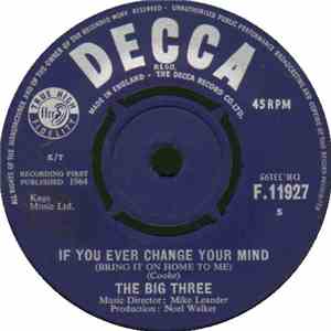 The Big Three - If You Ever Change Your Mind flac album