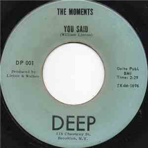 The Moments  - You Said flac album