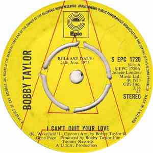Bobby Taylor - I Can't Quit Your Love / Queen Of The Ghetto flac album