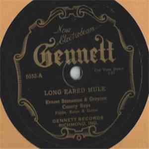 Ernest Stoneman & Greyson County Boys - Long Eared Mule flac album