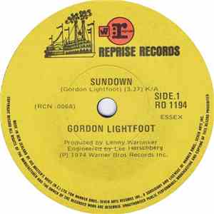 Gordon Lightfoot - Sundown flac album