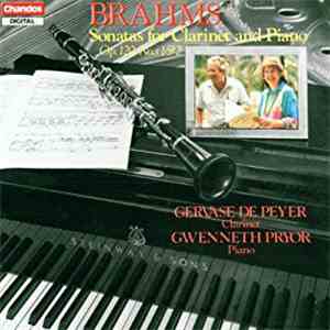 Johannes Brahms, Gervase de Peyer, Gwenneth Pryor - Sonatas for Clarinet and Piano, Op. 120 Nos. 1 & 2 flac album