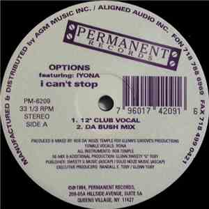 Options Featuring: Iyona - I Can't Stop flac album