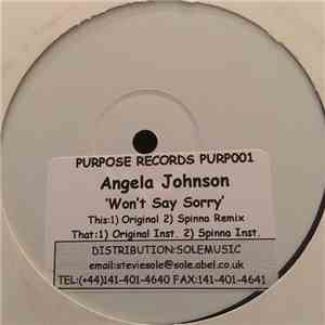 Angela Johnson - Won't Say Sorry flac album
