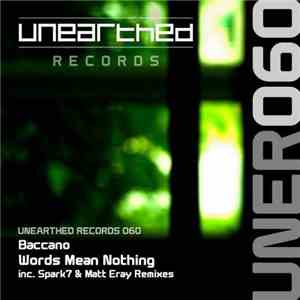 Baccano  - Words Mean Nothing flac album