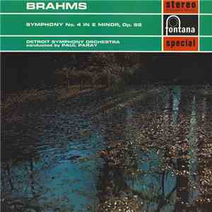 Brahms, Detroit Symphony Orchestra, Paul Paray - Symphony No. 4 In E Minor, Op. 98 flac album