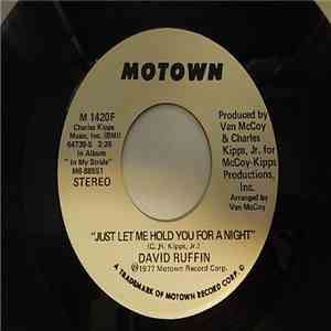 David Ruffin - Just Let Me Hold You For A Night / Just Let Me Hold You For A Night flac album