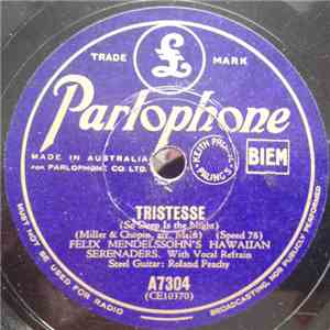 Felix Mendelssohn's Hawaiian Serenaders - Tristesse / Au Revoir flac album