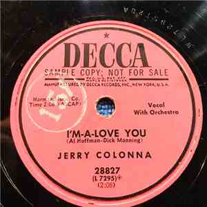 Jerry Colonna - I'm-A-Love You / Hey Barmaid flac album