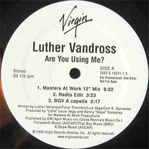 Luther Vandross - Are You Using Me? flac album