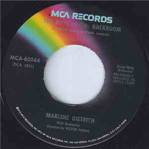 Marlene Dietrich - The Boys In The Backroom / Falling In Love Again flac album