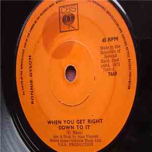 Ronnie Dyson - When You Get Right Down To It flac album