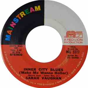 Sarah Vaughan - Inner City Blues (Make Me Wanna Holler) / On Thinking It Over flac album