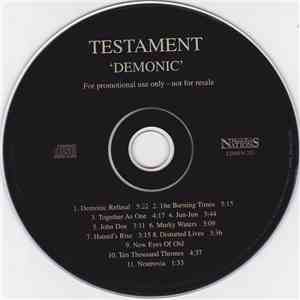 Testament  - Demonic flac album