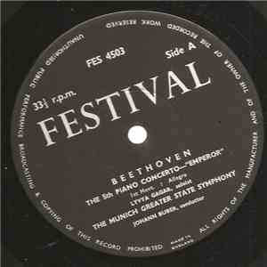 The Munich Greater State Symphony - Beethoven - The 5th Piano Concerto - "Emperor" flac album