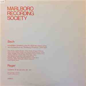 Various - Bach: Fourteen Canons on the First Eight Bass Notes of the Aria Ground from the "Goldberg Variations", BWV 1087, Reger: Sonata in B-flat Major, Op. 107 flac album