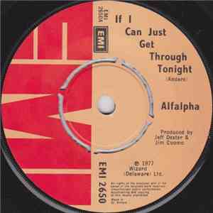 Alfalpha - If I Can Just Get Through Tonight flac album