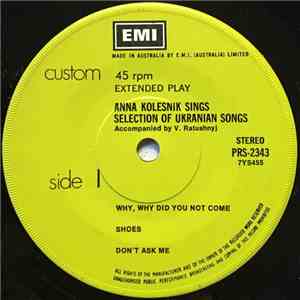 Anna Kolesnik - Anna Kolesnik Sings Selection Of Ukranian Songs flac album