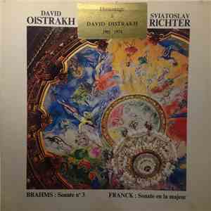 David Oistrakh And Sviatoslav Richter / Franck / Brahms - Sonate En la Majeur & Sonate No.3 flac album