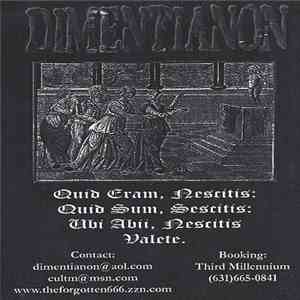 Dimentianon - Promo 2K2 flac album
