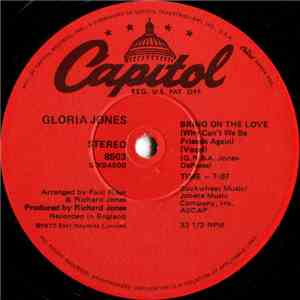 Gloria Jones - Bring On The Love (Why Can't We Be Friends Again) flac album