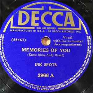 Ink Spots - Memories Of You / I'm Through flac album
