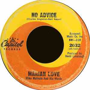 Marian Love - No Advice / The Right To Cry flac album