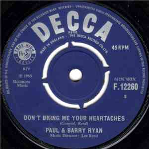 Paul & Barry Ryan - Don't Bring Me Your Heartaches flac album
