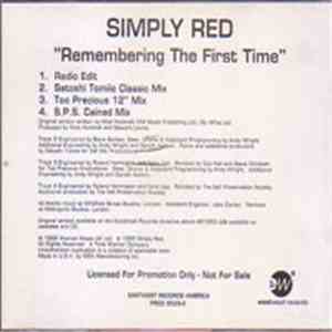 Simply Red - Remembering The First Time flac album
