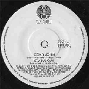 Status Quo - Dear John flac album