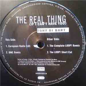 Tony Di Bart - The Real Thing (If I Can't Have You) flac album