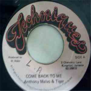 Anthony Malvo & Tiger - Come Back To Me flac album
