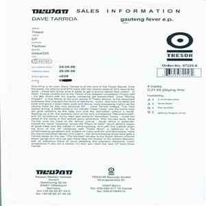 Dave Tarrida - Gauteng Fever E.P. flac album