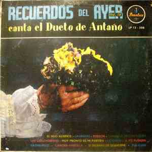 Dueto De Antaño - Recuerdos Del Ayer Vol. IV - Canta El Dueto De Antaño flac album