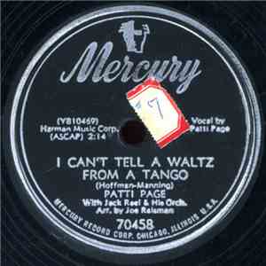 Patti Page With Jack Rael & His Orch. - I Can't Tell A Waltz From A Tango flac album