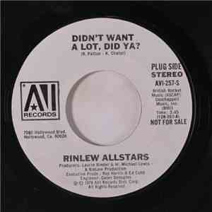 Rinlew Allstars - Didn't Want A Lot, Did Ya? flac album