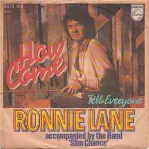 Ronnie Lane Accompanied By The Band Slim Chance - How Come? flac album